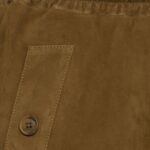 Closeup of luxurious-brown suede bottoms