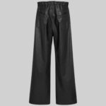 Loose fit men's leather pants-back view 2