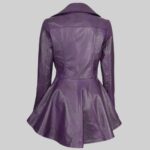 Back-view-of-womens-purple-leather-coat