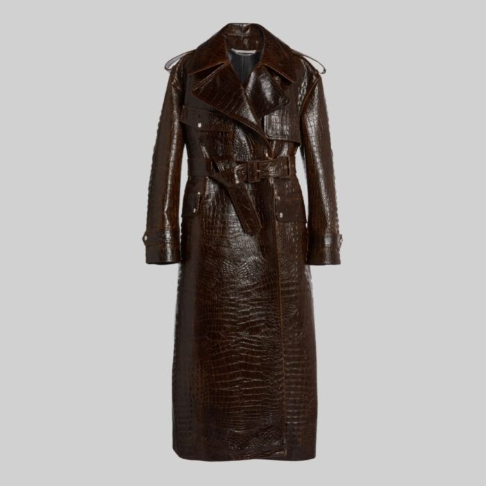 Front-view-of-brown-leather-coat-for-women