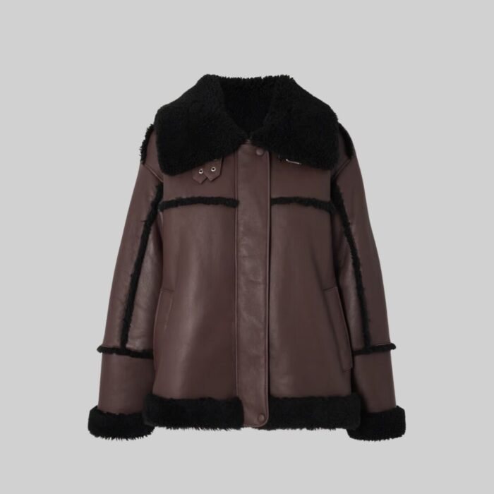 Front-view-of-shearling-leather-coat-for-women