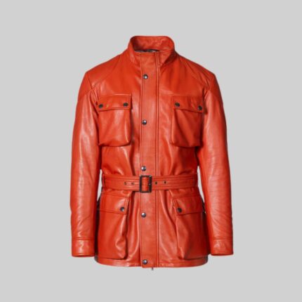 Red-leather-jacket-mens-front-view-no-model