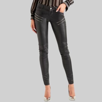 motorcycle-leather-pants-women's-front-view-1