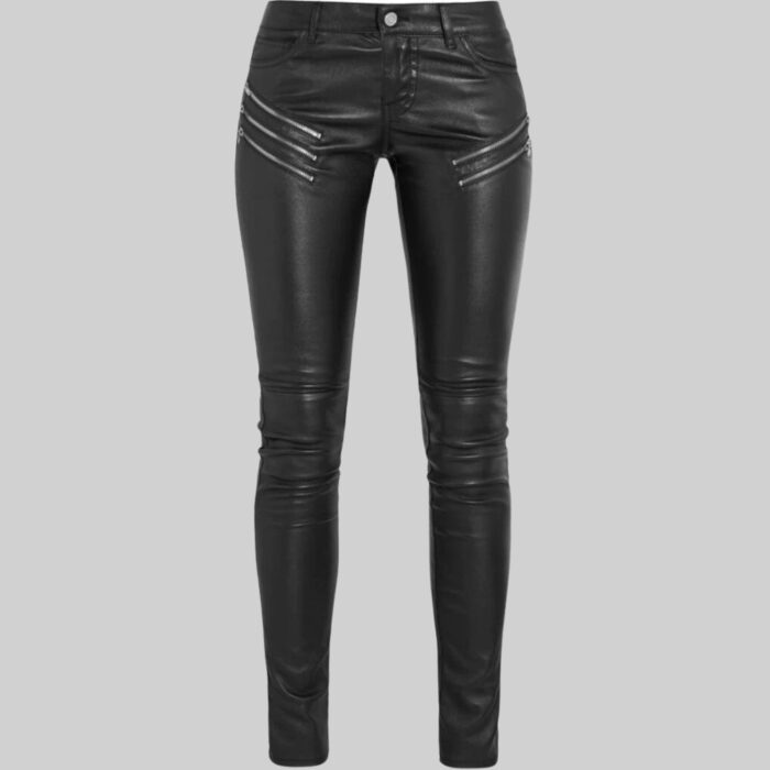 motorcycle-leather-pants-women's-front-view-2