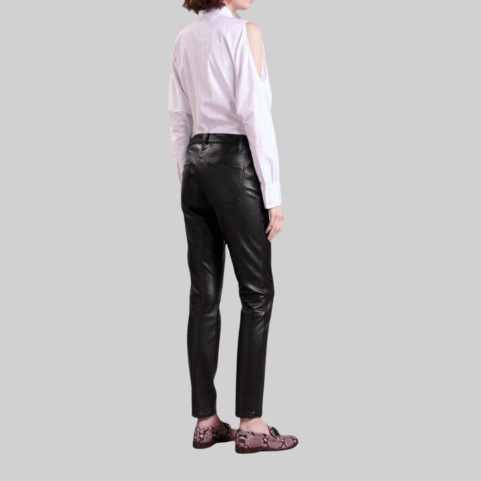 black-leather-pants-for-women-back-view