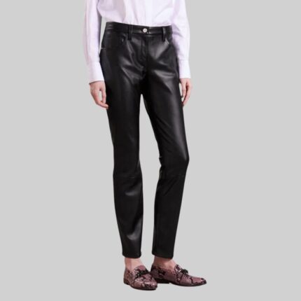 black-leather-pants-for-women-front-view-1