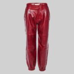 women’s-bold-leather-pants-in-red-front-without-model