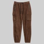 Brown-suede-pants-mens-front-view-without-model