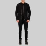 Full-view-of-luxurious-black-suede-coat-for-men