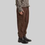 Side-view-of-brown-suede-pants-mens