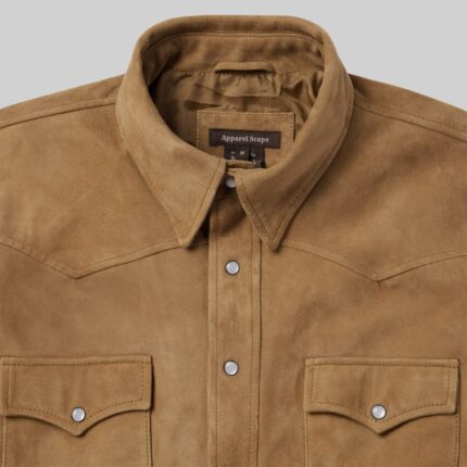 collar-closeup-of-brown-suede-jacket-men