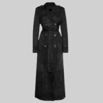 front-view-black-suede-trench-coat-for-women