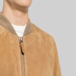 ribbed-collar-closeup-of-mens-suede-bomber-jacket