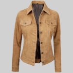 second-front-view-of-tan-suede-jacket-for-women