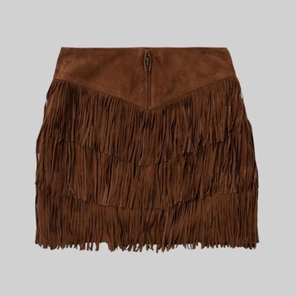 Back-view-of-fringe-suede-mini-skirt